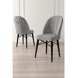 Hanah home Set 6 trpezarijskih stolica Ritim Sivo-Crni | Eponuda.ba