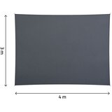  Pravokutno jedro za sjenilo 3x4m, sivo | shoptok.hr