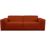 Scandic Opečnato oranžna sedežna garnitura iz tkanine bouclé 228 cm Roxy – | Shoptok.si