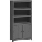 vidaXL visoka omarica siva 80x35x154 cm trdna borovina, (20653256) Cene