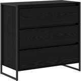  Kreveta Crni hrast 79 x 36 x 75.5 cm Konstruirano drvo | shoptok.hr