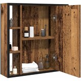 Ormarić za kupaonsko ogledalo staro drvo 60x16x60 cm inženjerski drvo | shoptok.hr