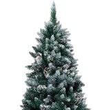 vidaXL Umjetno božićno drvce Zelena 180 cm PVC i Čelik i Plastika | shoptok.hr