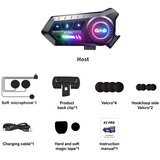 INF Motoristični Bluetooth komplet IP67 z zmanjševanjem šuma in RGB lučmi, (5000323490) | Shoptok.si