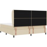Box Spring krevet s madracem - Krem - 200x200 cm Tkanina | shoptok.hr