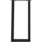  Noge za konzolni stol U-oblik 2 kom Crne 28 x (72-73) cm Čelik | shoptok.hr