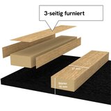 Novel AKUSTIČNI PANEL Eiche natur Premium, 3-seitig furniert 56/240/1,6 cm | Shoptok.si