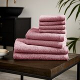 Catherine Lansfield Rožnati hitro sušeči frotirni bombažni komplet brisač 8 ks Quick Dry – | Shoptok.si