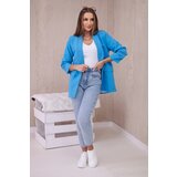 Kesi Włoski Elegant jacket with lapels gray turquoise | Eponuda.ba