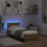  Krevetna konstrukcija s uzglavljem Umjetnički hrast 75 x 190 cm | Eponuda.ba