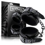 Intoyou Black Sapphire Okovi Za GleŽnje Sapphire Black Vegan Leather Cene