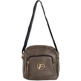 Fashionhunters Khaki small crossbody messenger bag