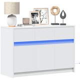 TV ormarić LED bijeli 91x34x61 cm od konstruiranog drva | shoptok.hr