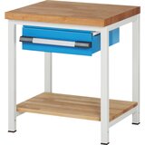 eurokraft pro Delovna miza z ogrodjem serije 8, 1 predal 150 mm, 1 odlagalna polica, ŠxG 750 x 700 mm | Shoptok.si