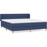 Maison Chic Box spring postelja - Vzmetna postelja z vzmetnico modra 180x200 cm blago SL14863, (21882017) | Shoptok.si