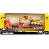 Truck with Trailer Tow Metal Excavator Huina Orange 1:50 | shoptok.hr