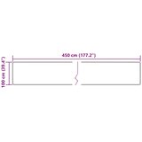  Tepih Print Krema 450 x 100 cm Poliester i PVC - Krema 100 x 450 cm | shoptok.hr