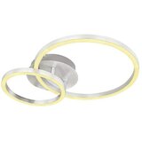 Globo LED stropna svjetiljka Reggy (18 W, D x Š x V: 42 x 30 x 7,5 cm, Srebrna, Topla bijela, 1 Kom.) | shoptok.hr