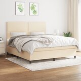  s oprugama i madracem krem 180x200 cm od tkanine | shoptok.hr