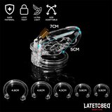 LateToBed Cage Kletka Za Penis Universal Short Clear | Shoptok.si