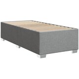  Okvir kreveta s oprugama i madrac svjetlosivi 80x200cm tkanina | shoptok.hr