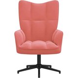 Stol za sproščanje roza žamet, (20957939) | Shoptok.si