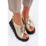 Boto Leather Women's Wedge Sandals With Decoration Artiker | Shoptok.si