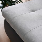 XORA SEDEŽNA GARNITURA, gladka tkanina svetlo siva, temno siva | Shoptok.si
