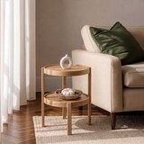 Hanah home pomoćni sto milan yuvarlak 45, 45 cm, hrast | Eponuda.com