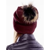 Wool Fashion Italia Cap-AT-CZ-171701.37-burgundy | Shoptok.si