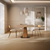 MOME Blagovaonski stol u dekoru hrasta 120x120 cm Etel – | shoptok.hr
