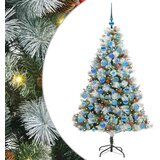  Umjetno božićno drvce S LED lampica Zelena i bijela 180 cm | shoptok.hr