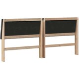 vidaXL tapecirano vzglavje temno siva 200 cm masivno borovo les | Shoptok.si