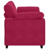  Dvosjed, sofa, vino crvena, 160x77x82 cm, baršun | shoptok.hr