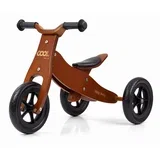 Mally 2u1 dječji tricikl bez pedala Dark Natural