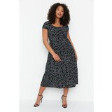 Trendyol Curve Black Patterned Knitted Dress Cijene