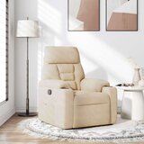  Naslonjač krem tkanina od mikrovlakana | shoptok.hr