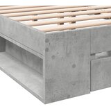  Okvir kreveta s ladicama siva boja betona 120x190 cm drveni | shoptok.hr