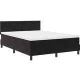  Krevet s podnicom i madracem &amp LED Crni 140x190 cm Baršun | shoptok.hr