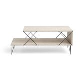 Hanah home Sto za dnevnu sobu Loire Black Travertine