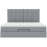  Otomanski krevet s madracem svijetlosivi 160x200 cm tkanine | shoptok.hr
