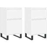 Maison Chic Komoda - Predalnik 2 kosa bela 40x35x70 cm inženirski les, (21722568) | Shoptok.si