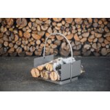Venture Home Godoma košara za vatru 30 × 49 × 42 cm, srebrna | shoptok.hr