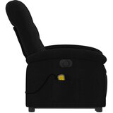 vidaXL Električni masažni naslonjač na podizanje od tkanine crni | shoptok.hr