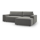 Micadoni Svetlo siva raztegljiva kotna sedežna garnitura iz tkanine bouclé (desni kot) Jodie – Home | Shoptok.si