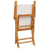  3-dijelni bistro set od tkanine i masivnog drva krem bijelim | shoptok.hr