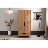 The Beds Ormar od punog hrasta u prirodnoj boji 96x188 cm Twig – | shoptok.hr