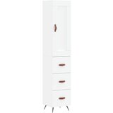 Maison Chic Visoka omara - Komoda - Predalnik bela 34,5x34x180 cm inženirski les, (21719343) | Shoptok.si