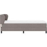 vidaXL Postelja s vzmetnico Taupe 90x190 cm, (22051636) | Shoptok.si