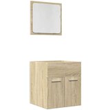  2-dijelni set kupaonskog namještaja boja hrasta sonome drveni | shoptok.hr